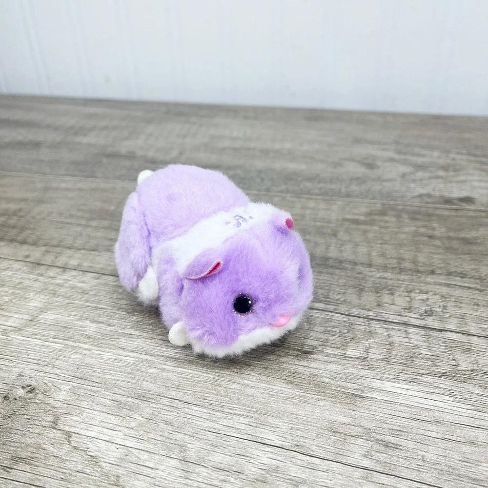 Zuru Zhu Zhu Pets Purple White Motorized Plush Hamster Robotic Toy DG20240408